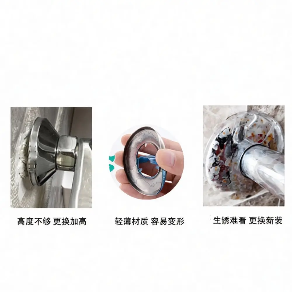 Bathroom Sink Faucet Hole Cover Stainless Steel Deck Escutcheon For Kitchen Faucet Replacement Decorative Fitting Supply