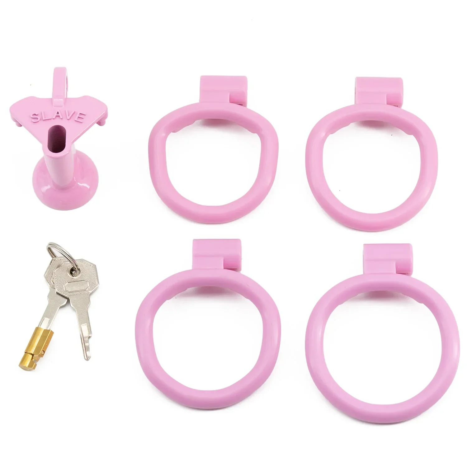 Sissy Cobra Chastity Device with Urethral Plug Positive/Negative with 4 Size Penis Rings Mini Cock Cage BDSM Sex Toy for Men Gay