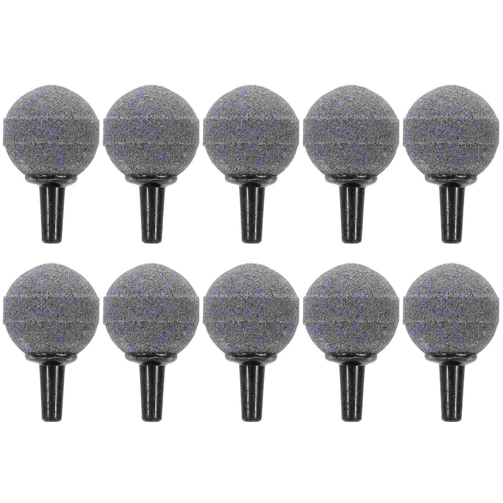 10 Packs Fish Tank Ball Shape Air Stone Bubble Pump Inflatable Diffuser Airstones