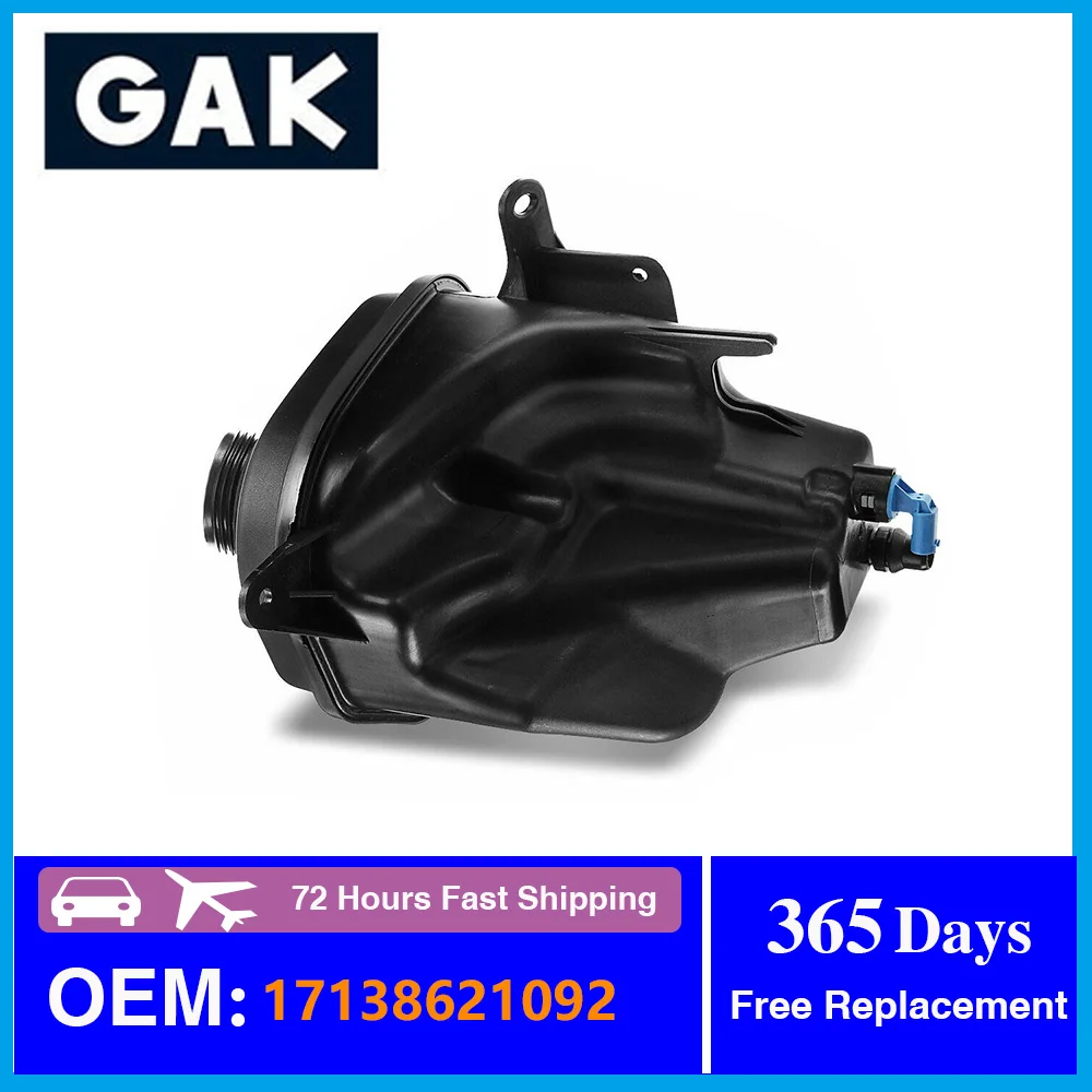 

GAK Brand 1 Piece Coolant Expansion Tank Coolant Overflow Bottle 17138621092 Replacement For BMW X5 X6 E70 E71