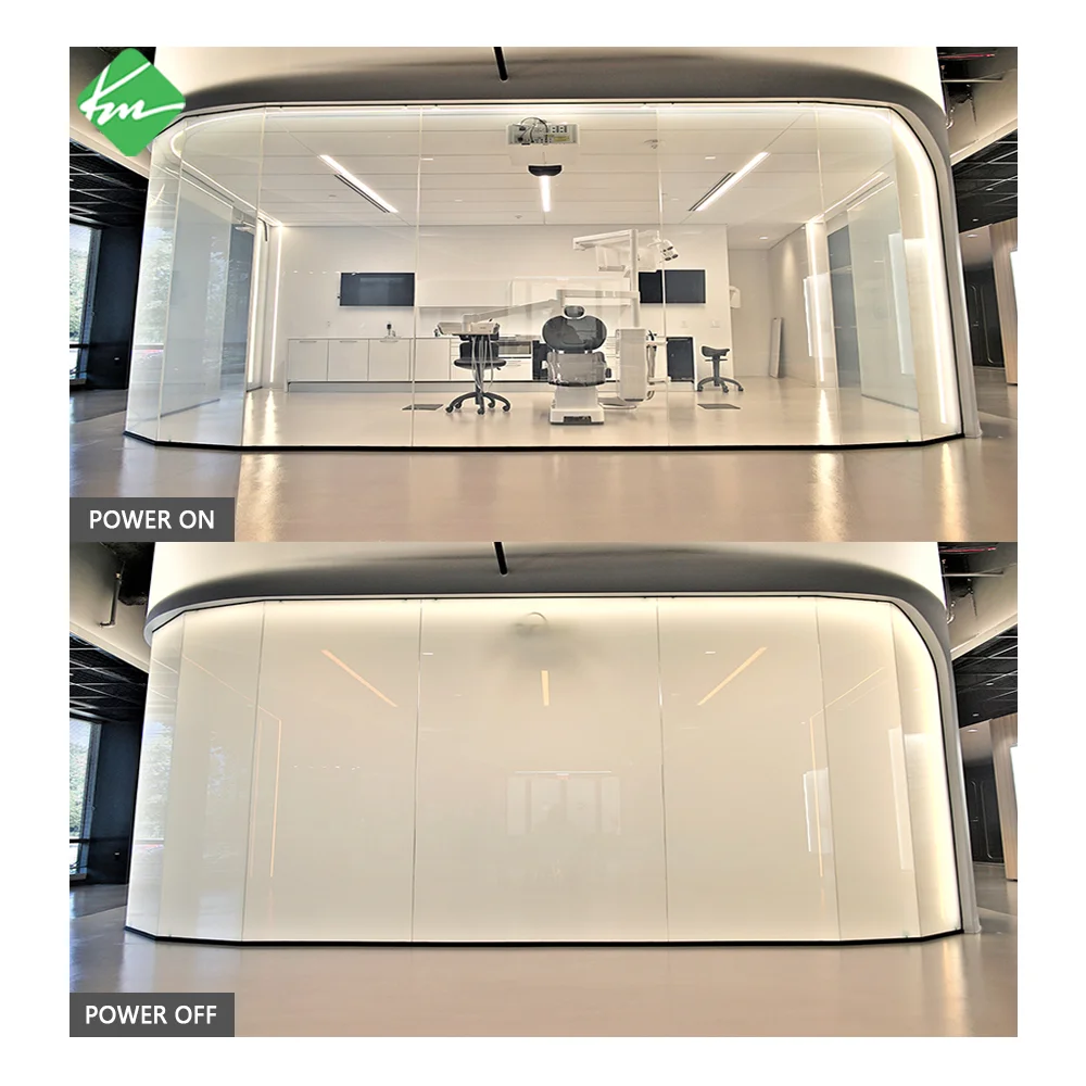 AIROW PDLC Switchable Smart Film, 110V/220V Electronic Adjustable Control Privacy Glass Film