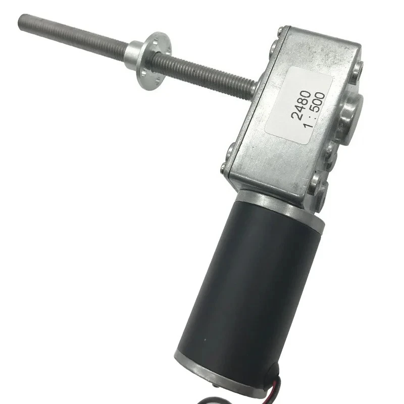 60W DC Reduction Gear Motor 12V 24V High Torque 3.2-100KG 10-600RPM Low Speed Reversible Adjustable Speed Power Drive