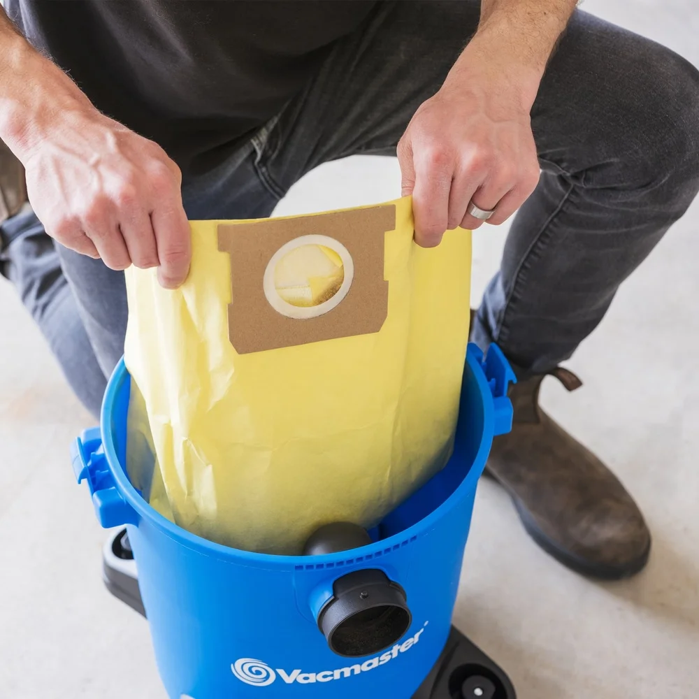 High Efficiency Dust Bags 3 Pack 3-5 Gallon Wet Dry Vacuum Cleaners Filtration Drywall Dust Sawdust Fine Debris