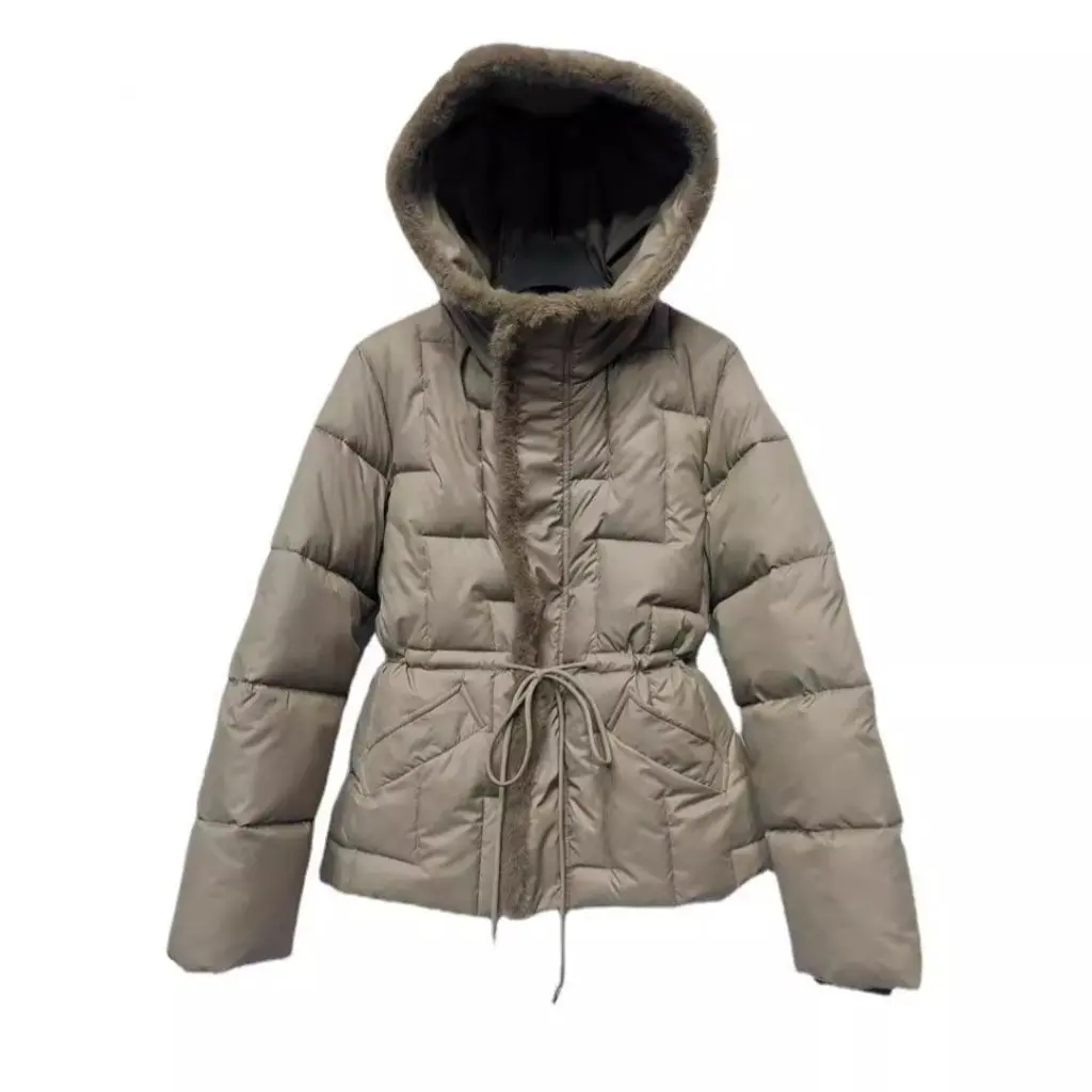 

Женская хлопковая стеганая куртка, толстая зимняя куртка в корейском стиле, свободная утягивающая дизайнерская пуховая новая коллекция для