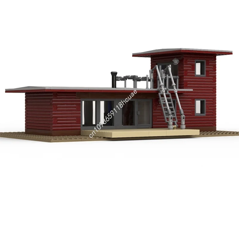 1088 pièces MOC petite cabine de vacances architecture modèle de construction blocs de cadeau de noël assembler idée jouets éducation brique enfants