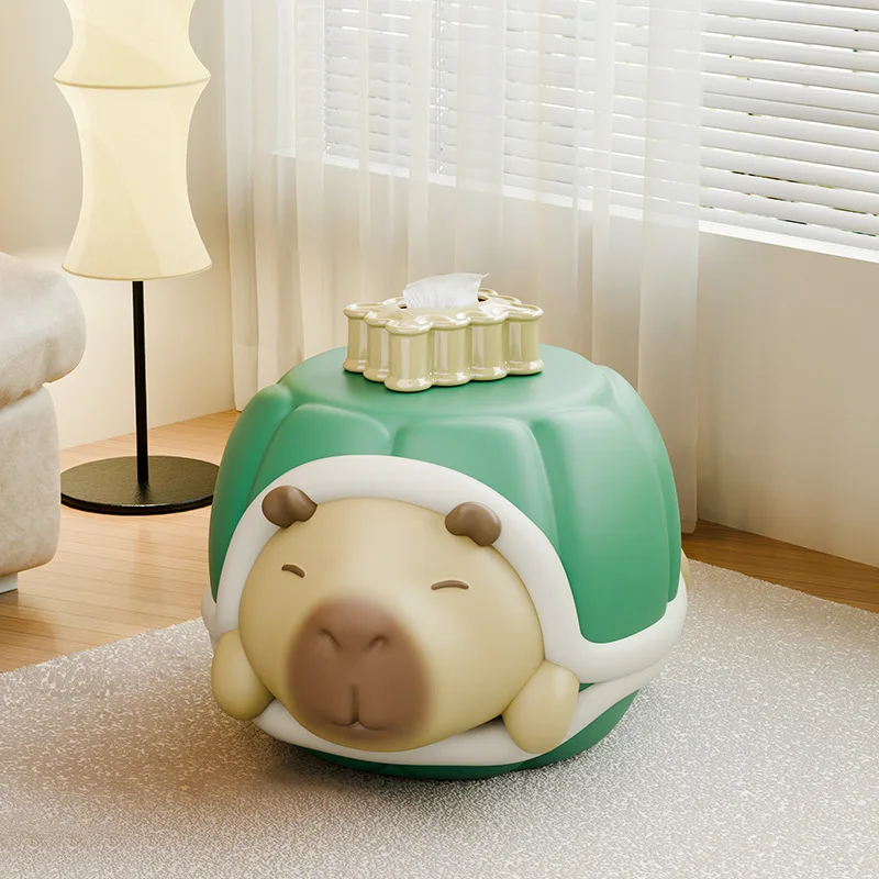

Creative Cute Turtle Shell Resin Shoe Changing Stool Coffee Table Living Room Small Floor Decoration