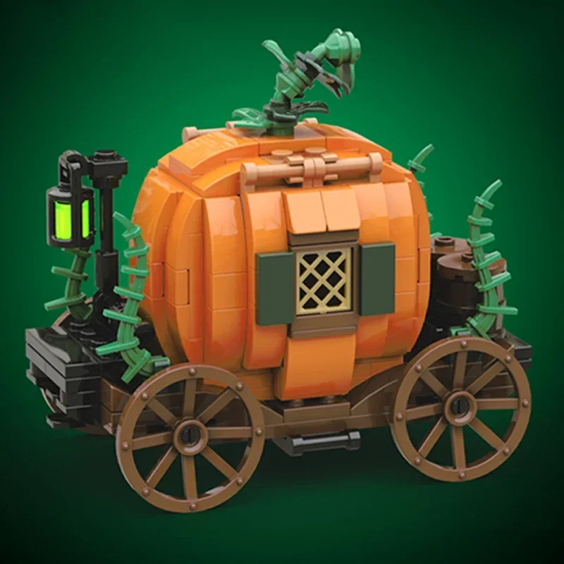 Tradition Halloween Model Moc Building Bricks Pumpkin Carriage Technology Modular Blocks Gifts Christmas Toys DIY Sets Assembly