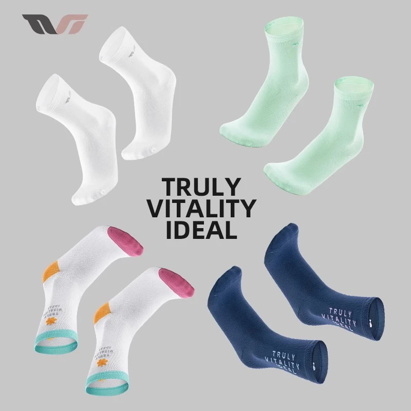 

ROCKBROS TVI Cycling Socks Women Summer Breathable Quick-Drying Mid-Calf Socks MTB Road Bike Outdoor Sports Socks