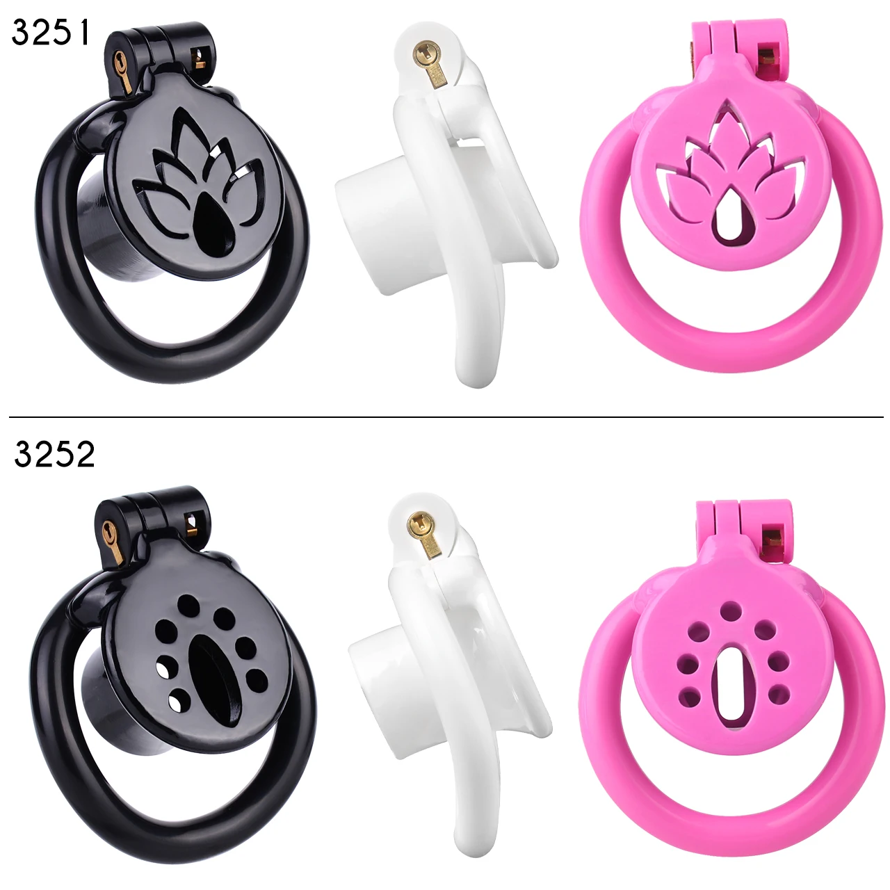 FRRK Plastic Negative Flame Chastity Cage with Urethral Inverted For Man Penis Rings Cock Lock Abstinence Restrain Sex Toys Pink