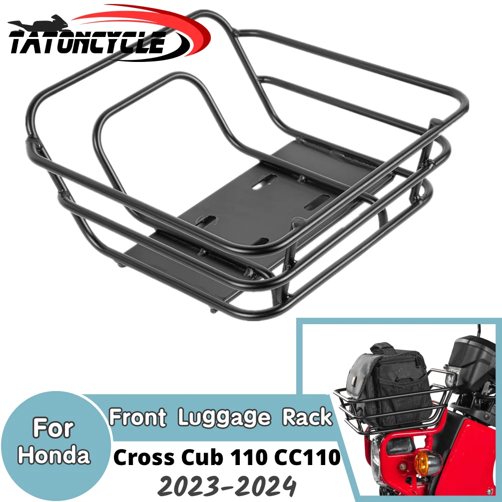 

For Honda Crosscub CC110 2023 2024 Cross Cub 110 Front Luggage Rack Carrier Case Support Basket Holder Bracket Motorcycle Parts