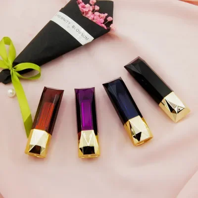 

10/20 шт., 4-цветная алмазная золотая помада, тюбик для бальзама для губ, пустой высококачественный пластиковый грубый тюбик для губ, контейнер для блеска для губной помады