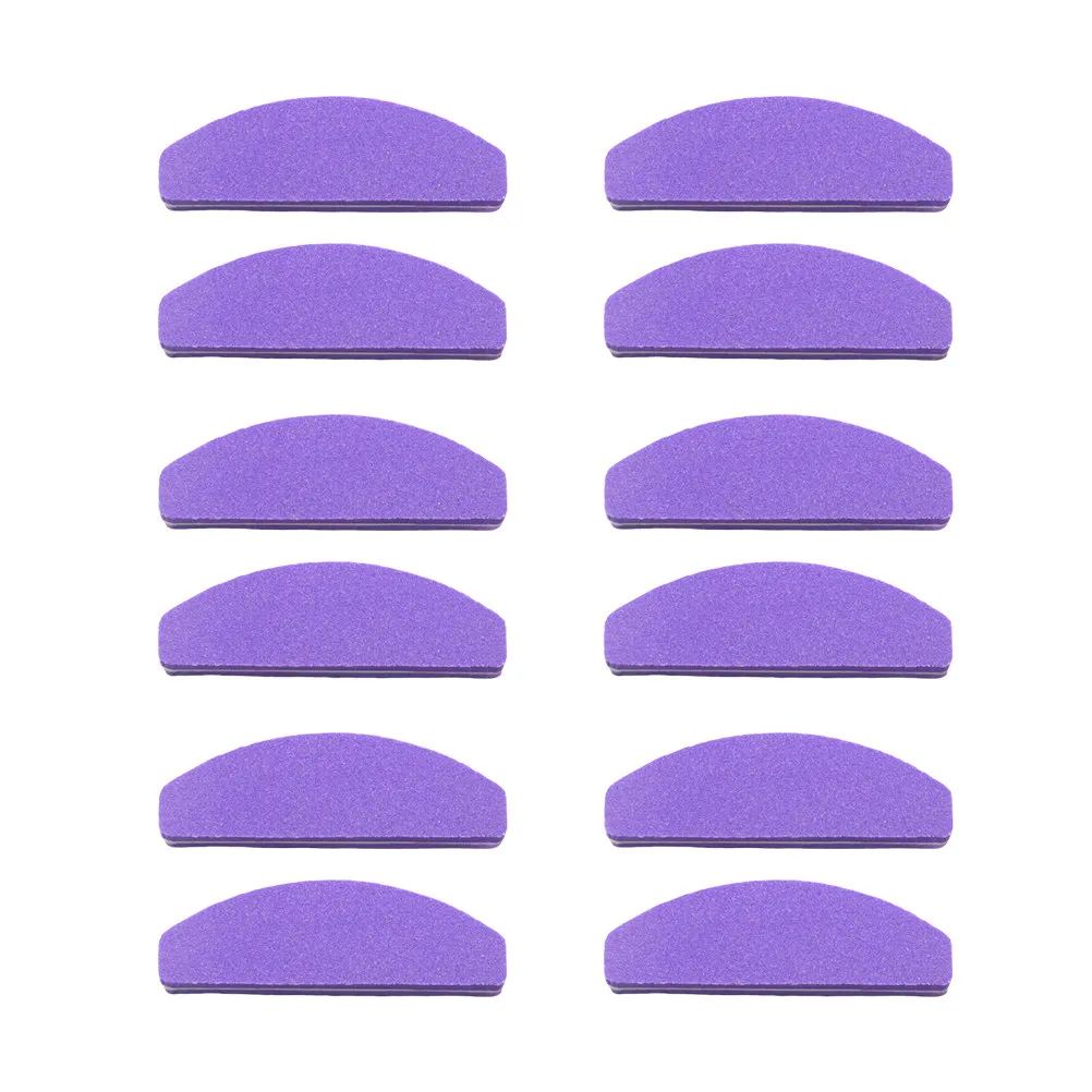 

20Pcs Half Moon Sponge Nail File Mini Short Nail File for Precision Grinding Shaping Thick Nails Manicure Art Tool Professional