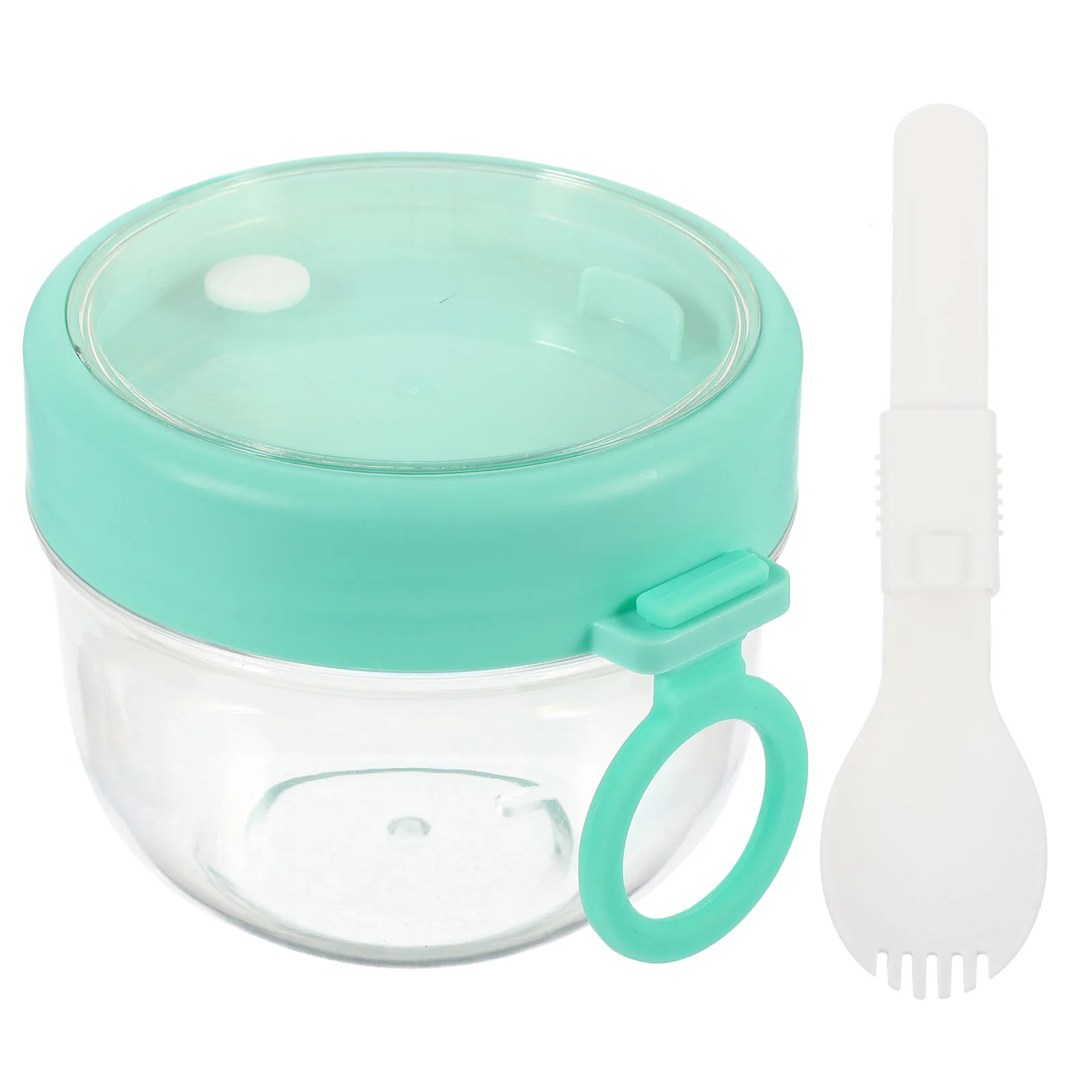

Portable Breakfast Cup Oatmeal Jars Overnight Oats Yogurt Container Sealed Spoon Storage Travel Safe Lightweight