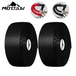 MOTSUV Road MTB Bike Handlebar Tape Carbon Fiber Pattern Speed Bicycle Winding Handle Bandage Elastic EVA Soft Cycling Accessory