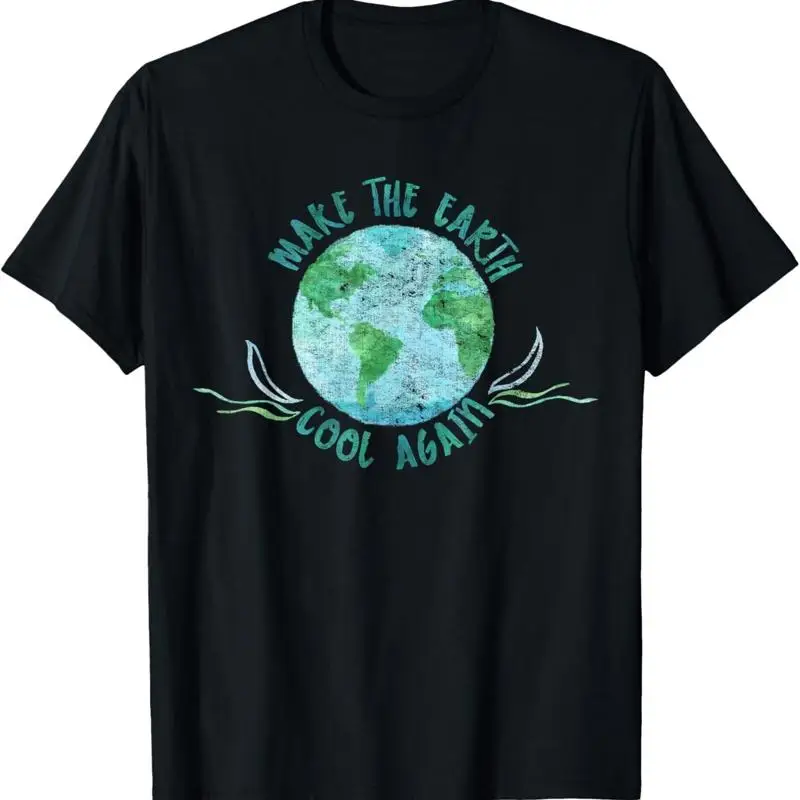 Make the Earth Cool Again Watercolor Environmental T Shirt