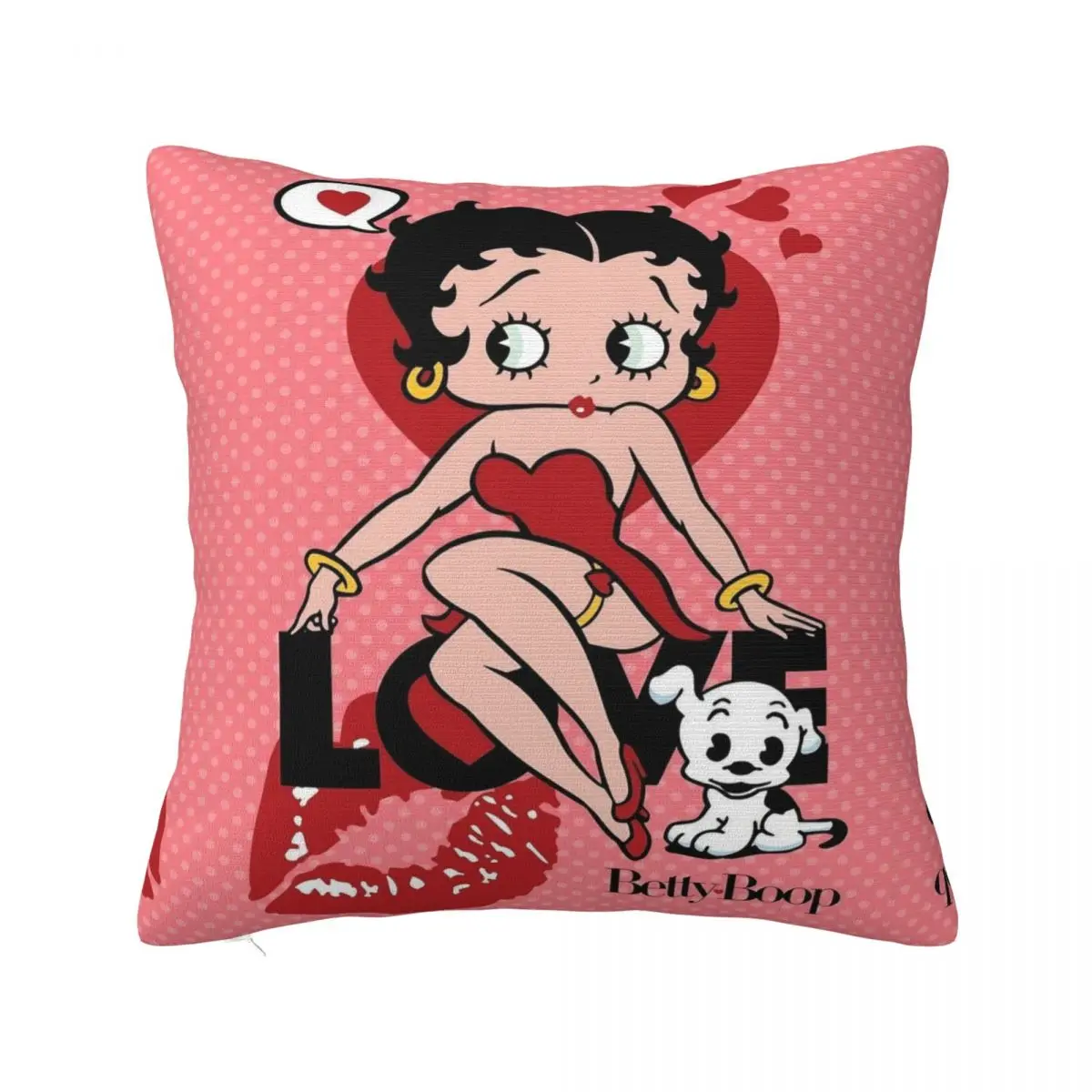 Kawaii B-Betty Boops Square Pillow Case Cartoon Cushion Covers Customized Polyester Decorative Pillowcase for Home 18