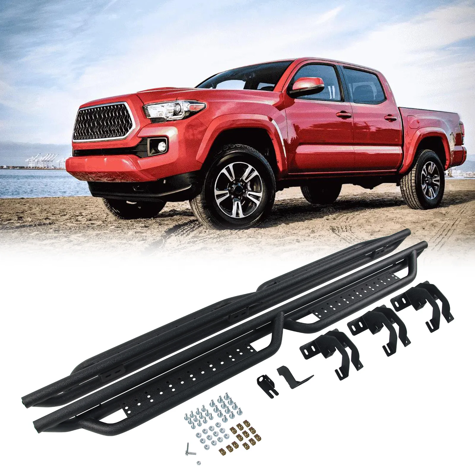 

Running Boards for 07-18 Silverado/Sierra 1500 Crew Cab 07-19 Silverado 2500HD