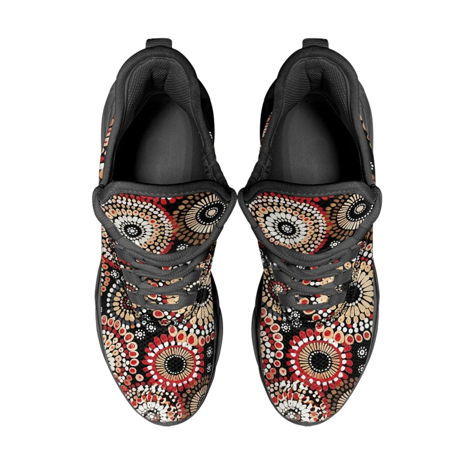 PENSTROLL Flower Non Slip Athletic Sneakers Running Shoes for Workout Lace-Up Athletic Shoes
