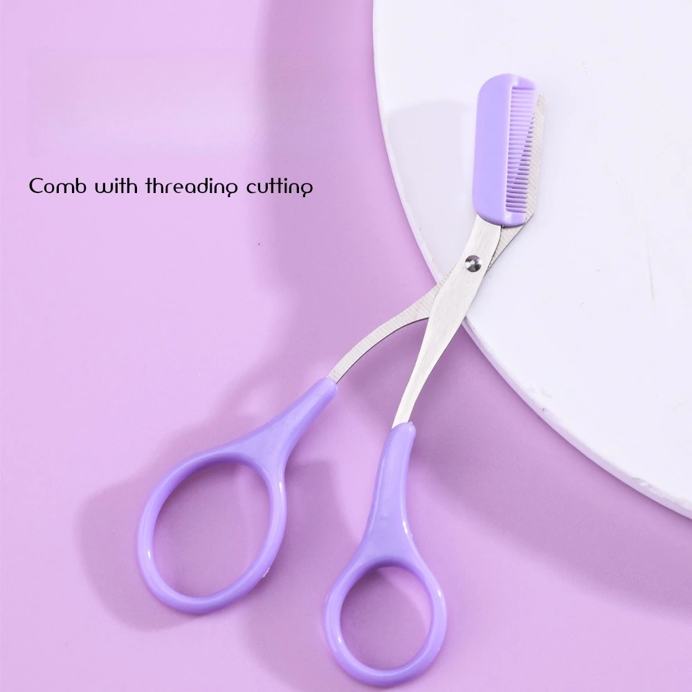 Eyebrow Trimming Knife Eyebrow For Women Professional Eyebrow Scissors Comb Brow Trimmer Scraper Accessories Makeup Tool