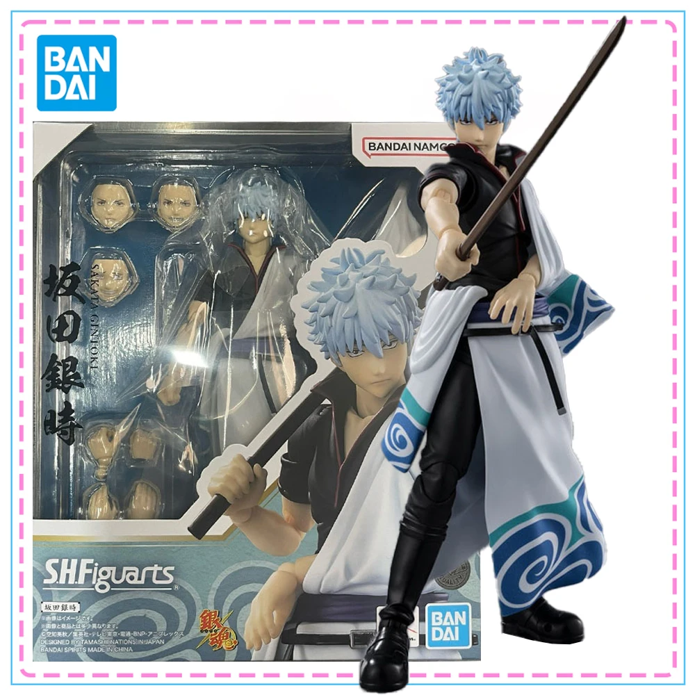 

Bandai S.H.Figuarts Gintama Sakata Gintoki Anime Figures Genuine SHF Model Kit Anime Figures Collection Model Toys Gifts