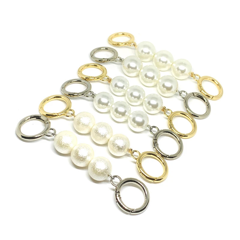 Pearls Chain Strap For Handbag Fashion Accessories For Handbags Handles For Handbag Imitation Pearl Bag Chain Metal Chains