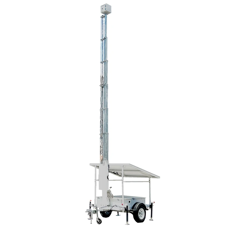Solar Powered Mobile CCTV Trailer with Solar Panels