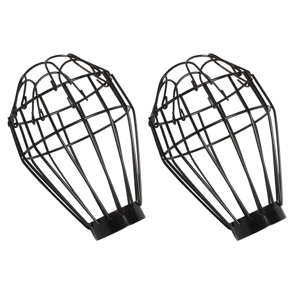 

2pcs Ceramic Lampshade Heating Protector Black Mesh Guard for Reptile Cage Accessories Heat Lamp Cover Dome Wire Shade