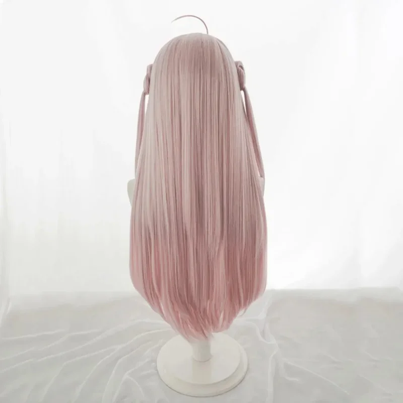 Anime Zhong Lanzhu Cosplay Women Long Pink Hair With Buns High Temperature Resistant Synthet Wig Halloween Costume Acces MN4