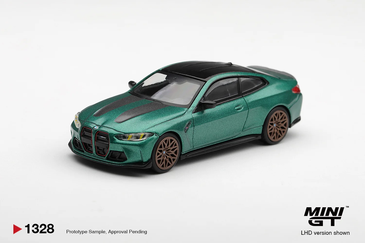 MINIGT 1/64 BMW M4 CS Frozen Isle of Man Green Metallic MGT01328-CH Car Alloy  Motor Vehicle Diecast Model Kids Toys Boys