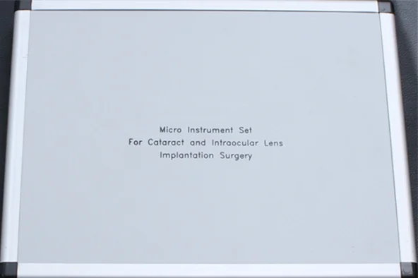 Ophthalmic Surgical Instruments High Quality 21pcs Titanium Cataract Set for Ophthalmic Surgical Kit