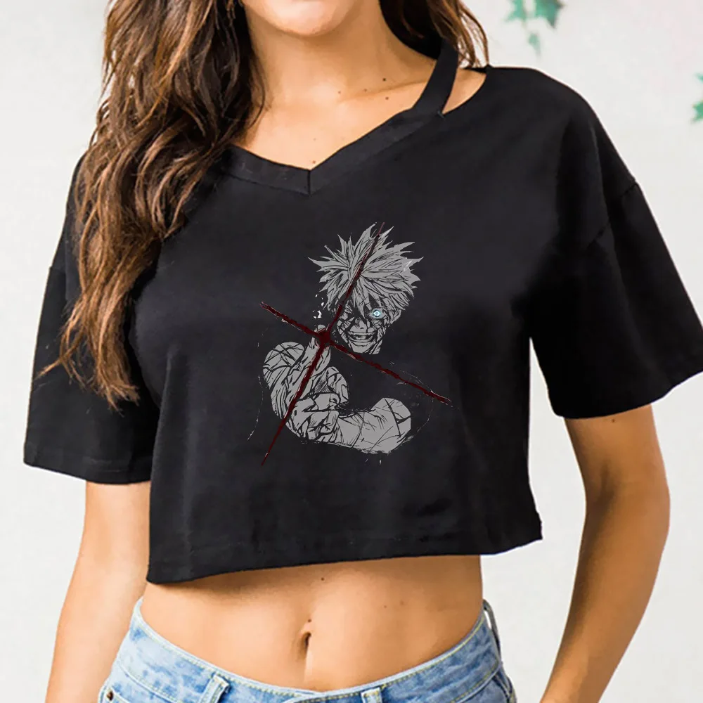 Jujutsu Kaisen crop top girl grunge emo clearance sales meme manga tshirt clearance sales alternative  vintage cute anime