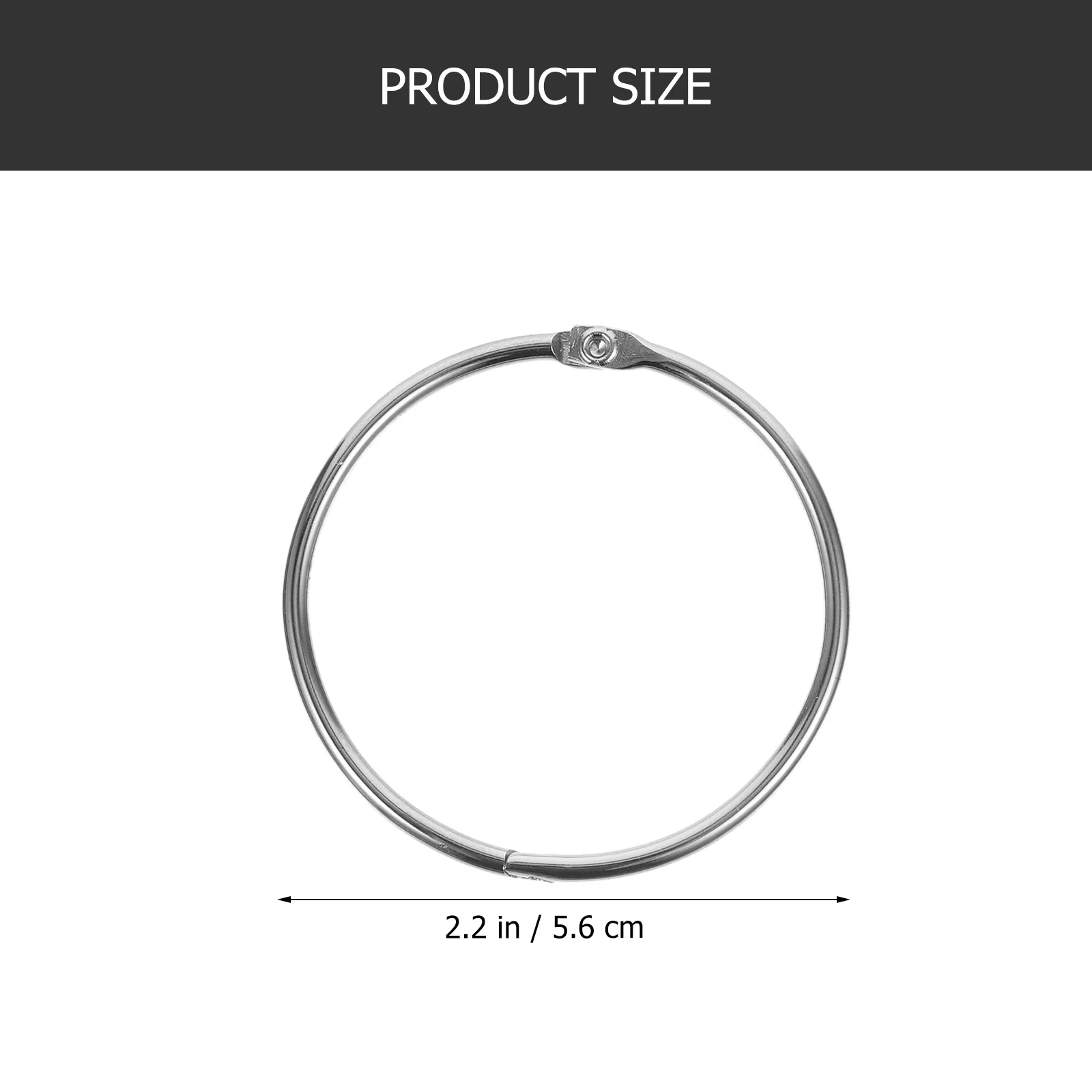 

24Pcs Shower Curtain Hook Rings Metal Bathroom Curtain Rings Sturdy Easy Install Sliding Hooks for Drapes Drapery Hooks