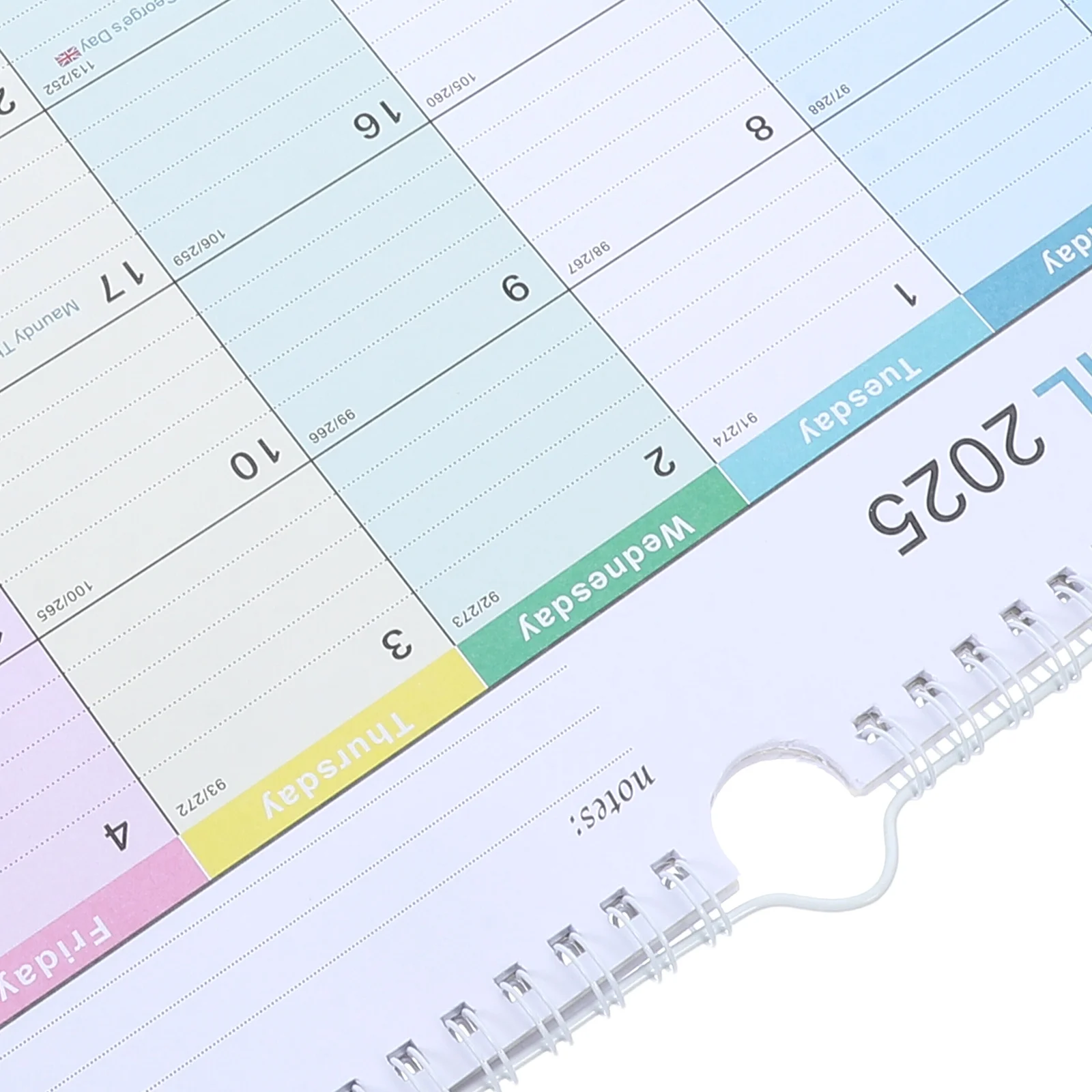 تقويم حائط 2025 معلق عموديًا يقلب الصفحة شهرًا العائليًا والورق شهريًا