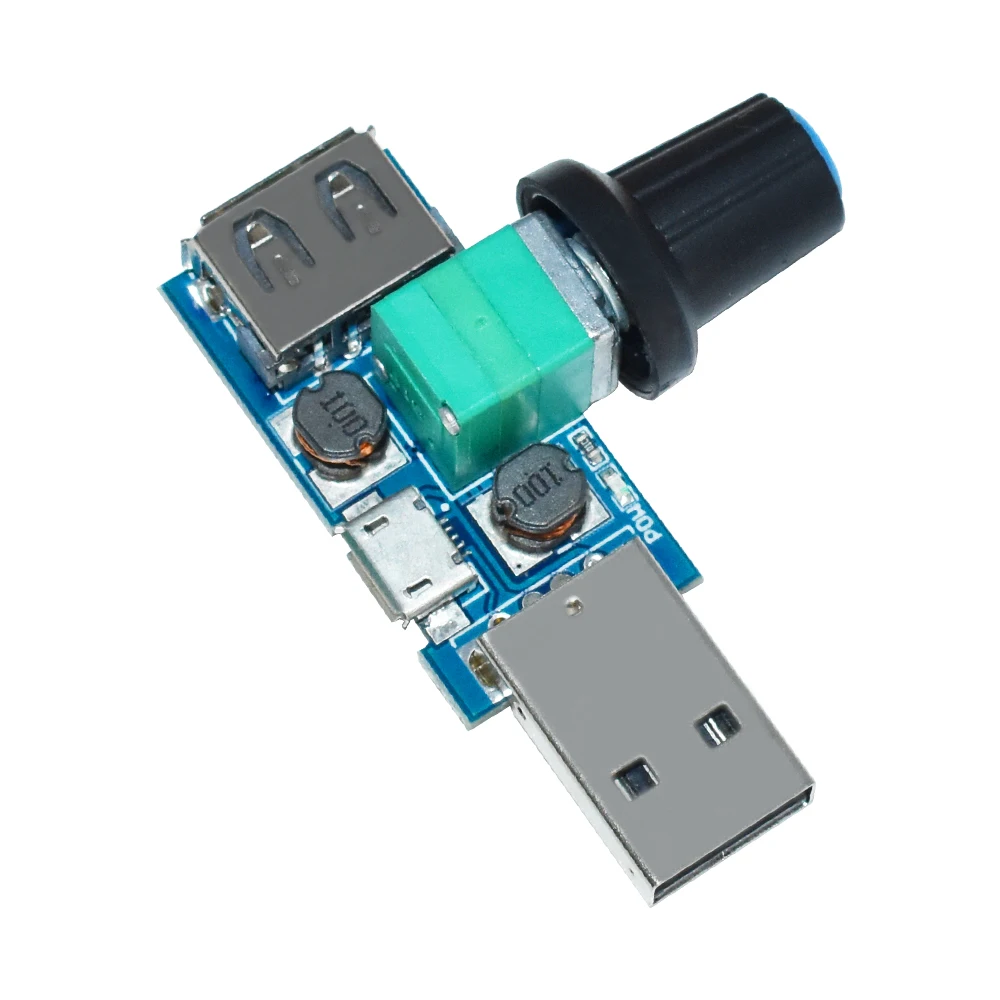 LIZAO DC 4V-12V 5W USB Fan Stepless Governor XY-FS Speed Controller Multi-Gear Cooling Tool