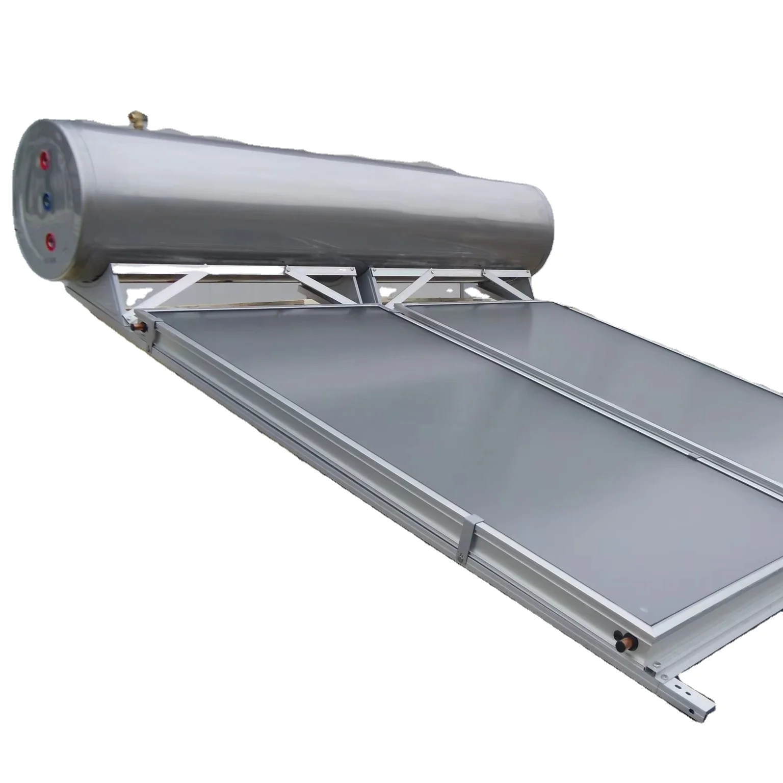 150L  Home Use Pressure White Color Rooftop  Flat Plat Solar Collector Solar Hot Water Heater