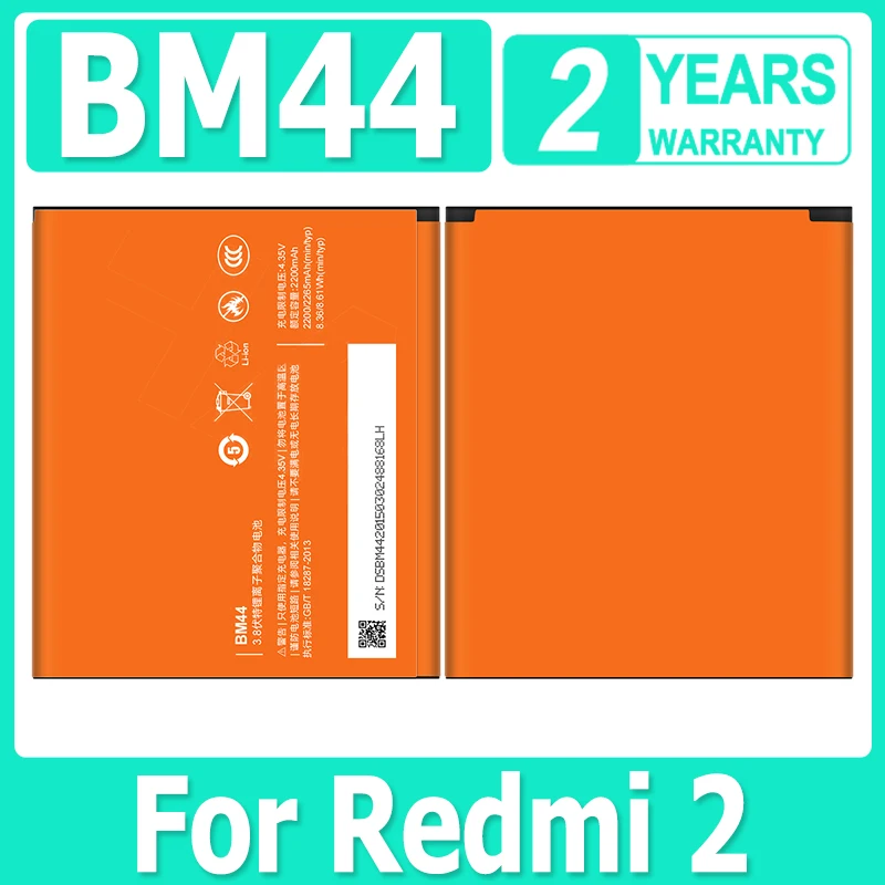 

XDOU High Quality Battery For Xiaomi Redmi 2 BM44 Genuine Phone Battery