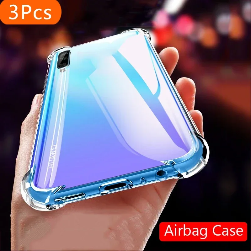 

3Pcs Cover For Huawei Y9S Case Airbag Super Protection Soft Clear Back Phone Cases For Huawei Y9S