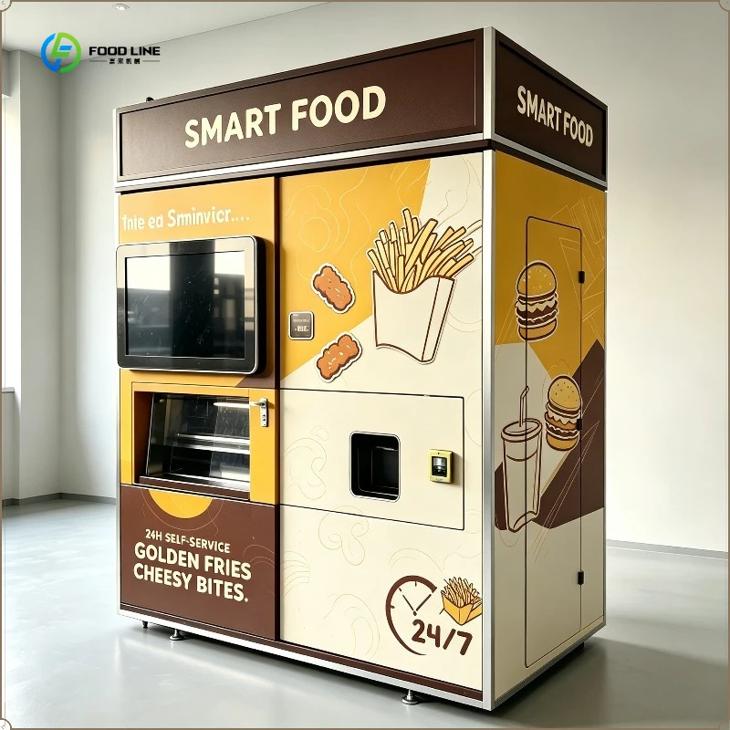 French Fries Vending Machine Fully Automatic 35 Second French Fries Machine Automatic Potato Chips Vending Machine FL Customized