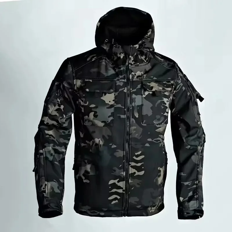 tactical-jackets-men's-soft-shell-jacket-fleece-lined-waterproof-warm-outdoor-combat-coats-hunting-multiple-pockets-windbreaker