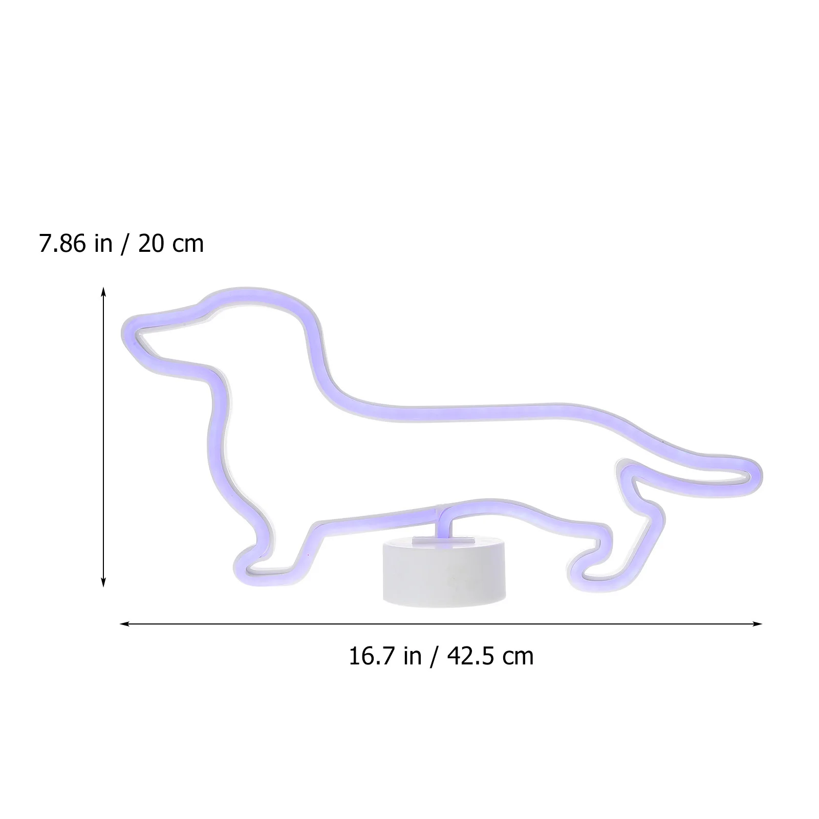 

Dog Modeling Neon Lamp Sign Bedside Light Home Party Decor Creative Design Smooth Surface Safe Durable Plastic Bedroom Living