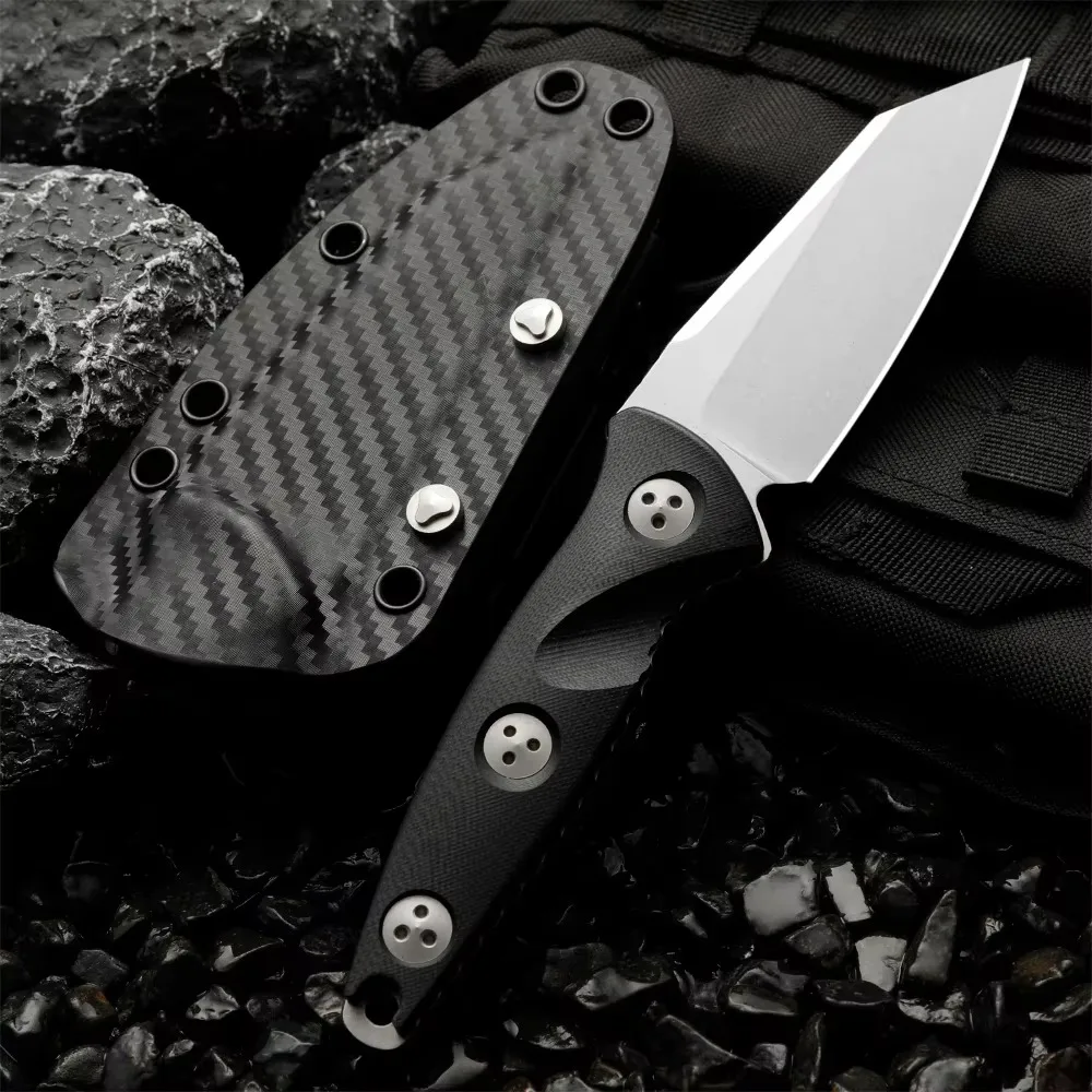 

High Hardness 93M Fixed Blade Knife 8Cr13MoV Blade Nylon Fiber Handle Outdoor Survival EDC Knives Meat Cutlery