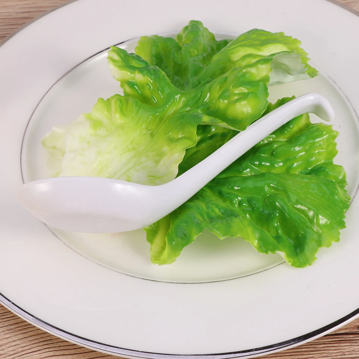 

12pcs Melamine Long Handle Soup Spoons Plastic Hook Style Tableware For Home Restaurant Camping Outdoor Use Yellow Color