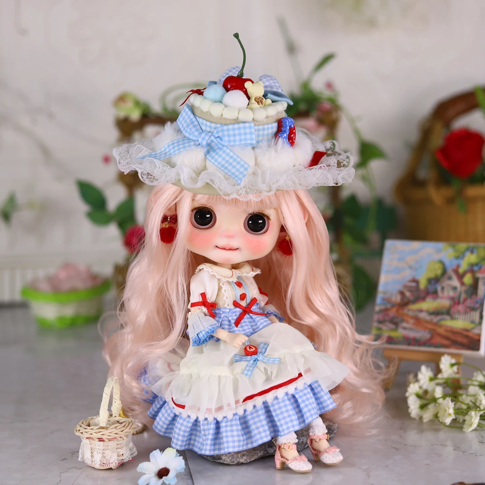 ICY DBS Blyth Doll Outfit Sweet Style Main Image Outfit Includes Hat and Accessories Anime-Style Girl 1/6 BJD - view 2