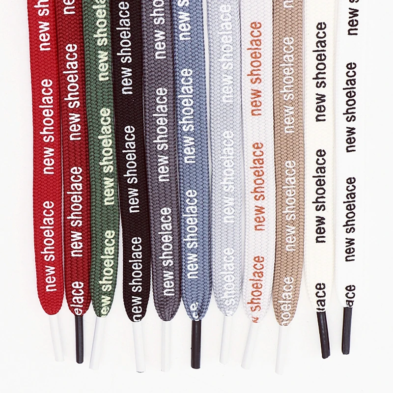 1Pair/3Pair Stylish Reversible Letter-Printed Shoelaces Sneakers Canvas Shoes High-Quality Shoelace 100/120/140/160cm