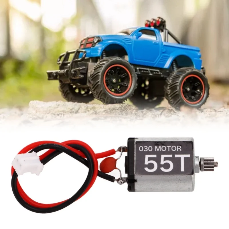 RC Car Motor Metal Low Noise Lightweight 030 55T Brushed Motor With 11T Gear For AXIAL SCX24 1/24