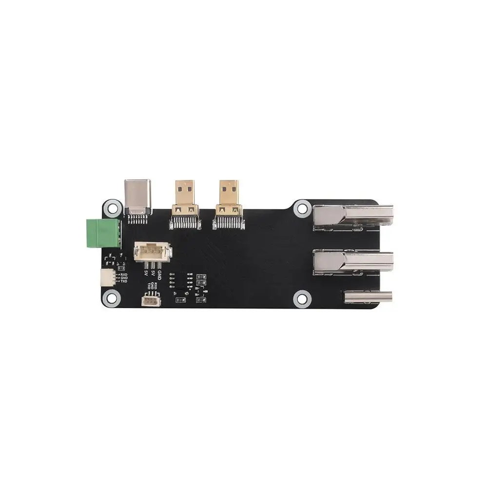 Untuk Raspberry Pi 5/4b mikro ke konversi penuh Output kartu aksesoris pengembangan 4k Dual Board Typec dukungan Expans M8g1