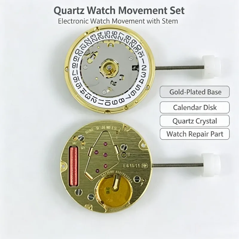 E61.111 E63.111 E64.111 Quartz Watch Movement Replaces 256.111 256.041 255.112 Wristwatch Repair Replacement Part