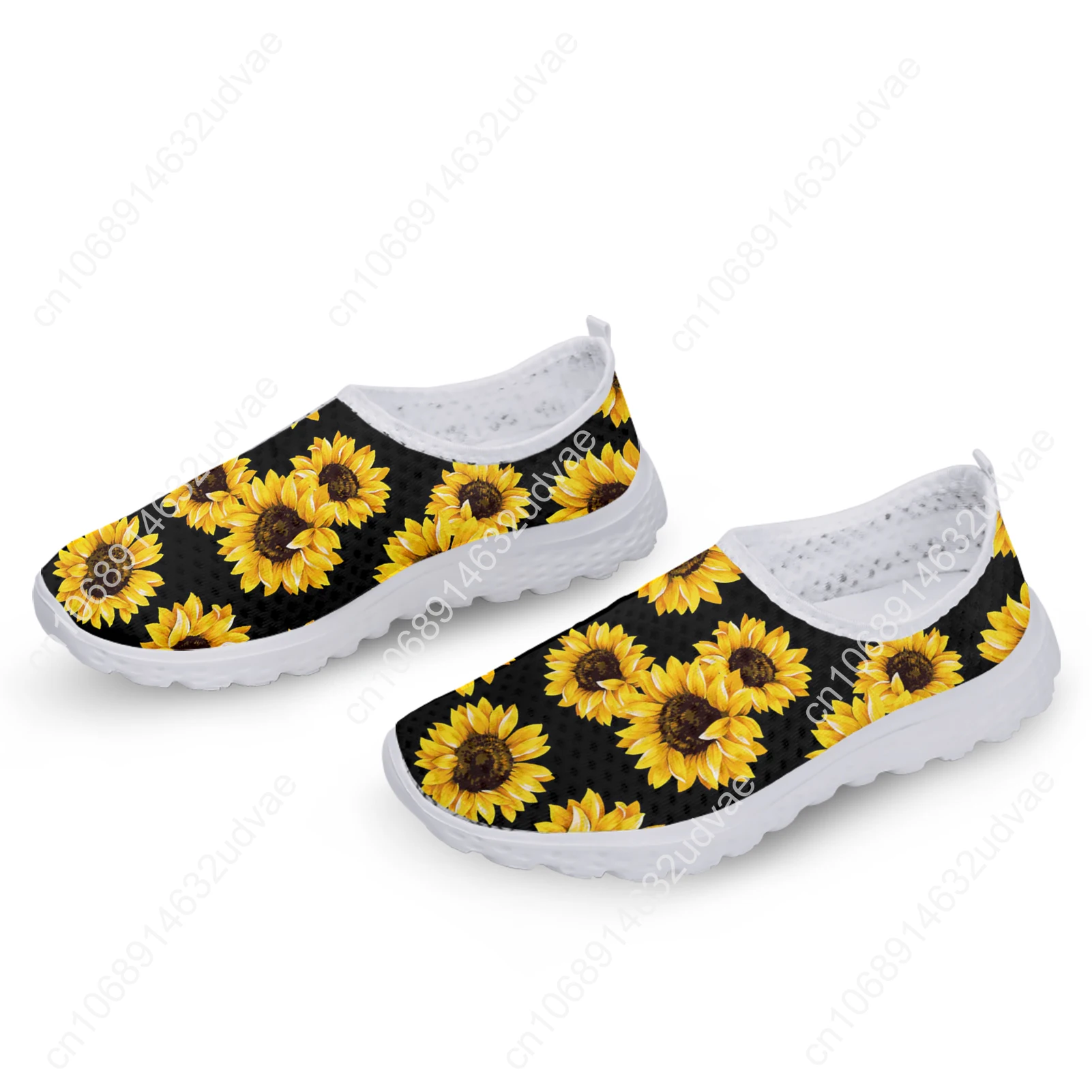 Zonnebloem Print Zomer Dames Sneakers Flats Vrouwen Vrijetijdsschoenen Vrouwen Loafers Slip On Casual Schoenen Flats Schoenen