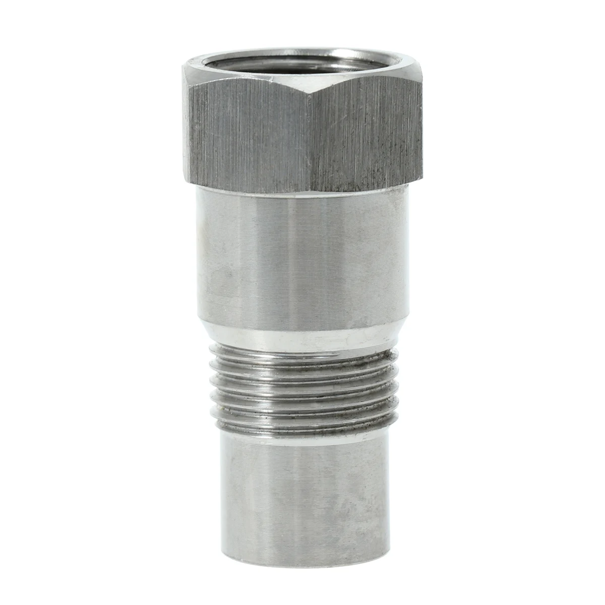 

Connector Auto Parts Metal Thread Easy Installation Silver Fuel Efficiency Pollution Reduction Fit Most Common O2