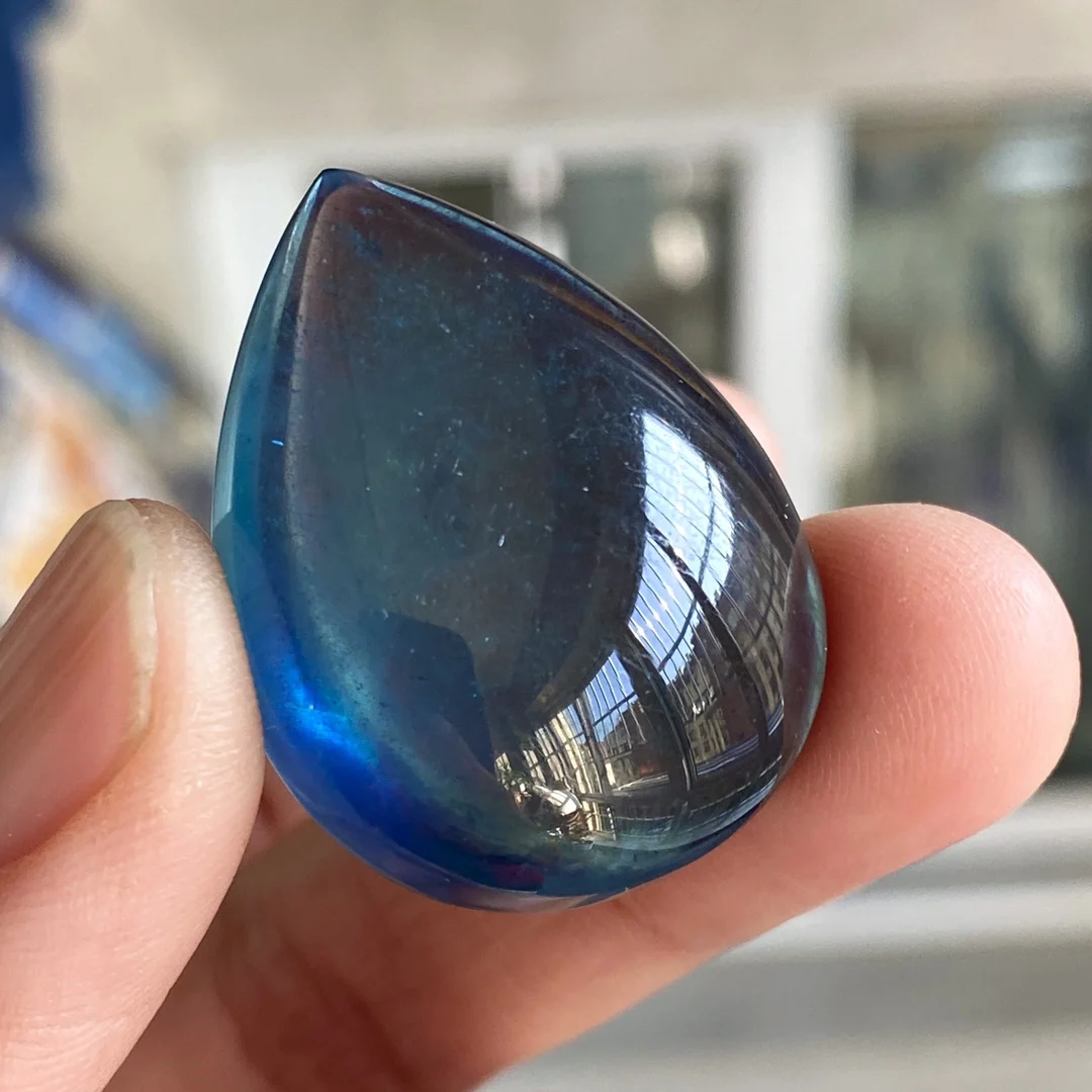 Natural Blue Aquamarine Pendant Big Aquamarine Brazil 33*25*11mm aquamarine Necklace Women Fashion Jewelry AAAAAA